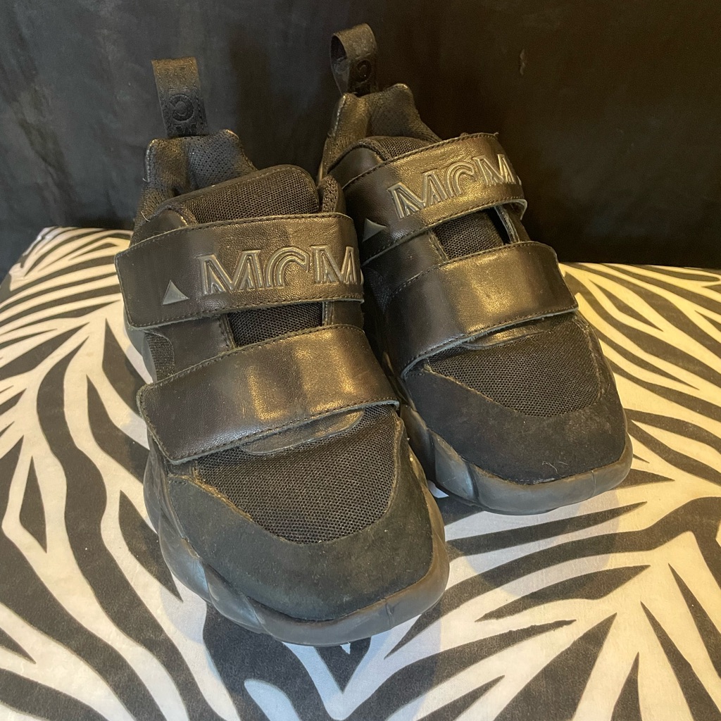 Mcm Women’s Black Sneakers Size 37 Or Us 7